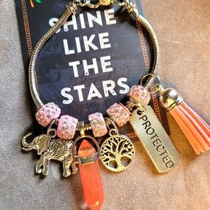 2 fo 40 Silver rope Bullet Pendant charms